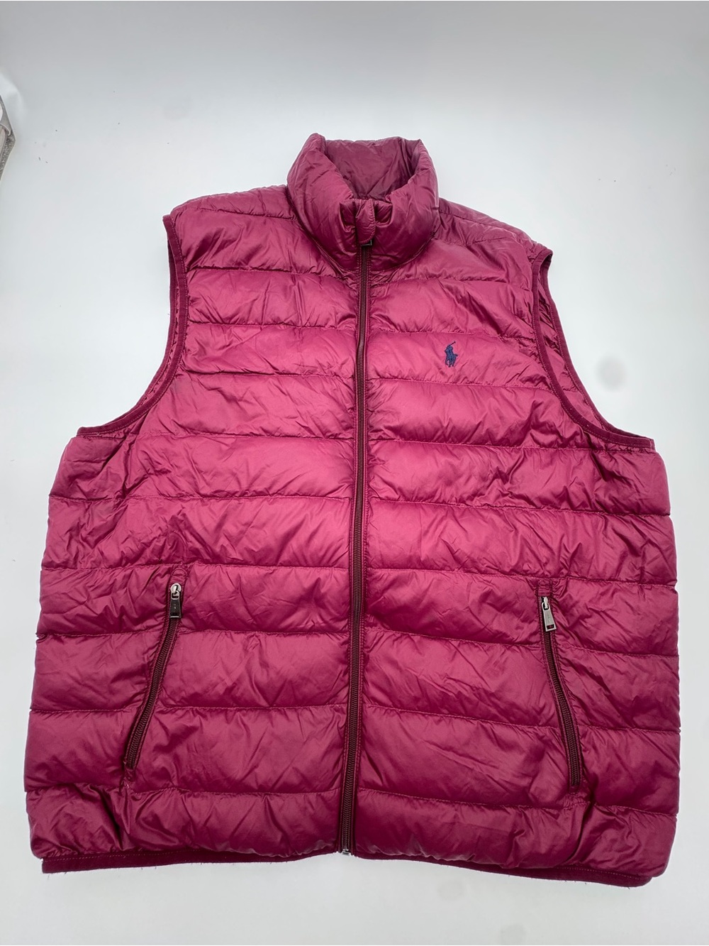 Polo by Ralph Lauren Men’s Raspberry Quilted Puffer Vest